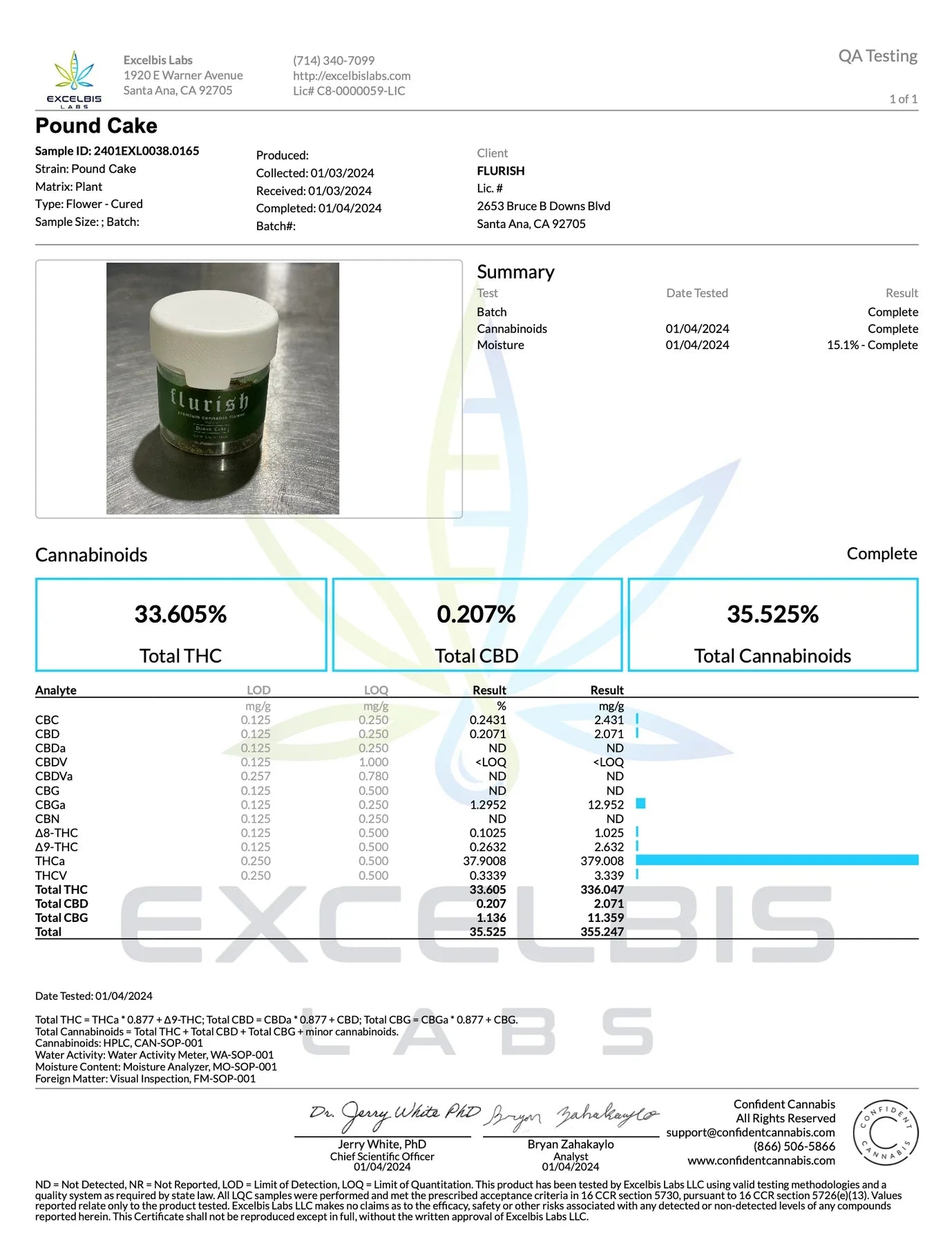 Flurish | Exotic THCa Flower : Pound Cake (33.6%) (Indica)