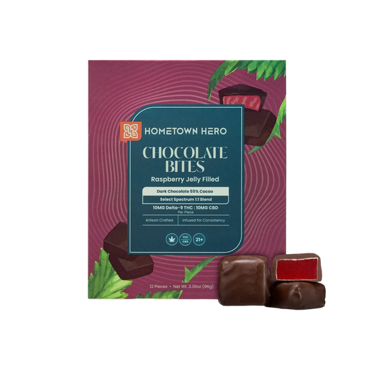 Hometown Hero | Raspberry Chocolate Bites - 10mg Each (12ct)
